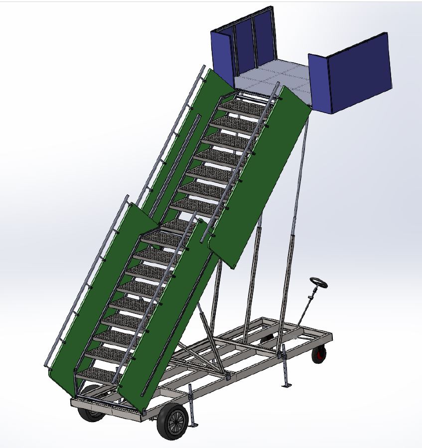 Movable ladder�C��ʹ�õĿ��Ƅ�����3D�D�� STEP��ʽ