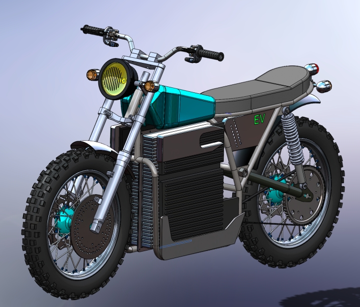 electric bike (e-bike)늄�Ħ��܇3D��(sh��)ģ�D�� STEP��ʽ