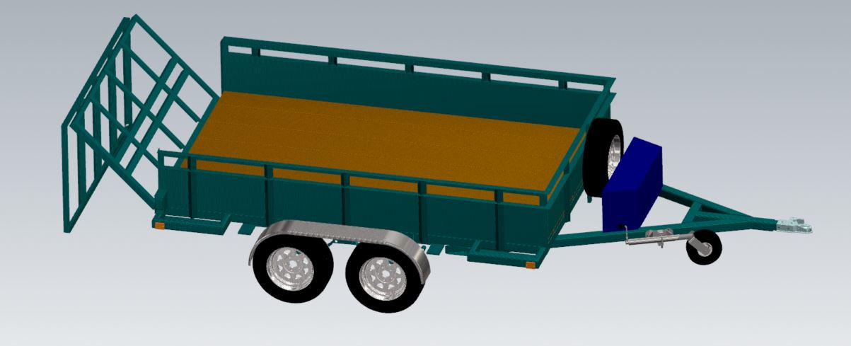 Utility Trailer�๦����܇3D��(sh��)ģ�D�� STP��ʽ