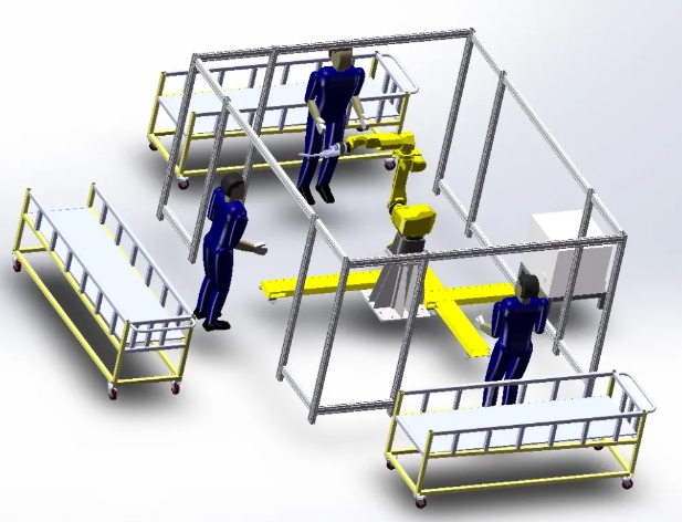 ��ݵؿ��м�-�T�����λ���ӹ���վ3D��ģ�D�� Solidworks19�OӋ