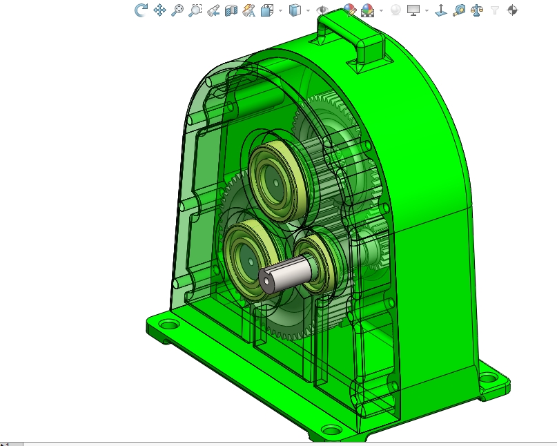 Gear+Reduction�X݆����(d��ng)��3D��(sh��)ģ�D��+Solidworks�O(sh��)Ӌ(j��)