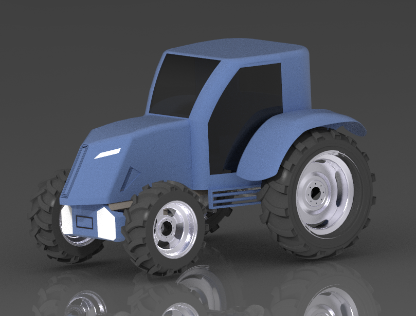 Diorama tractor�����C����ģ��3D�D�� STP��ʽ