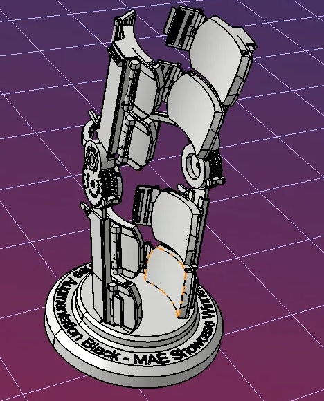 knee brace�o(h��)ϥ�C(j��)е�Y(ji��)��(g��u)3D�D�� STEP��ʽ