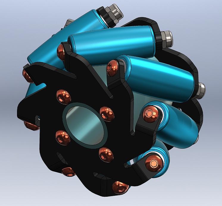 Omnidirectional Mecanum Wheel���˼{ķ݆3D��ģ�D�� Solidworks�OӋ