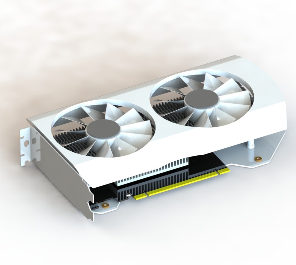 ZOTAC GeForce RTX 4060��X�@������ģ��3D�D�� Solidworks�OӋ