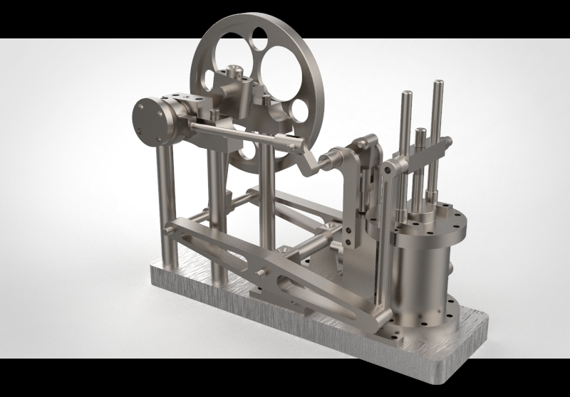 STEAM ENGINE��������Y��3D�D�� Solidworks�OӋ