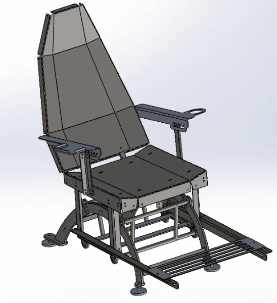 rocking-chair�k��u�νY(ji��)��(g��u)3D�D�� Solidworks�O(sh��)Ӌ(j��)