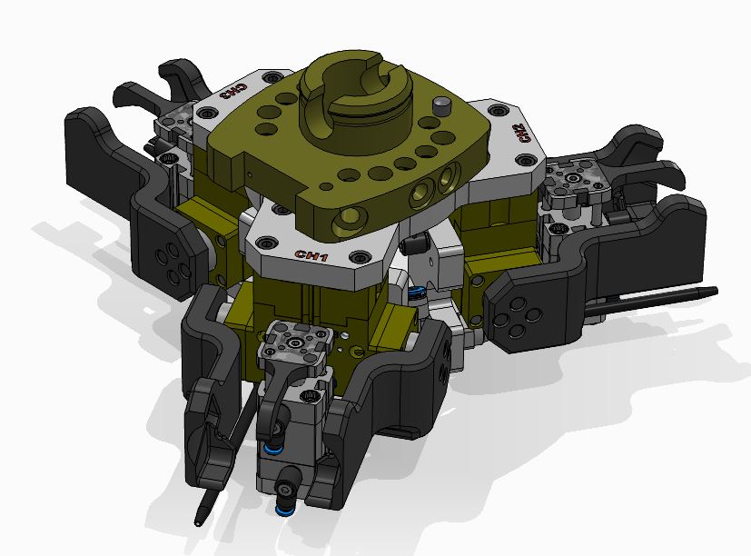 triple-gripper���ڸ��Q�бP����ęC���ˊA��3D�D�� x_t STP��ʽ