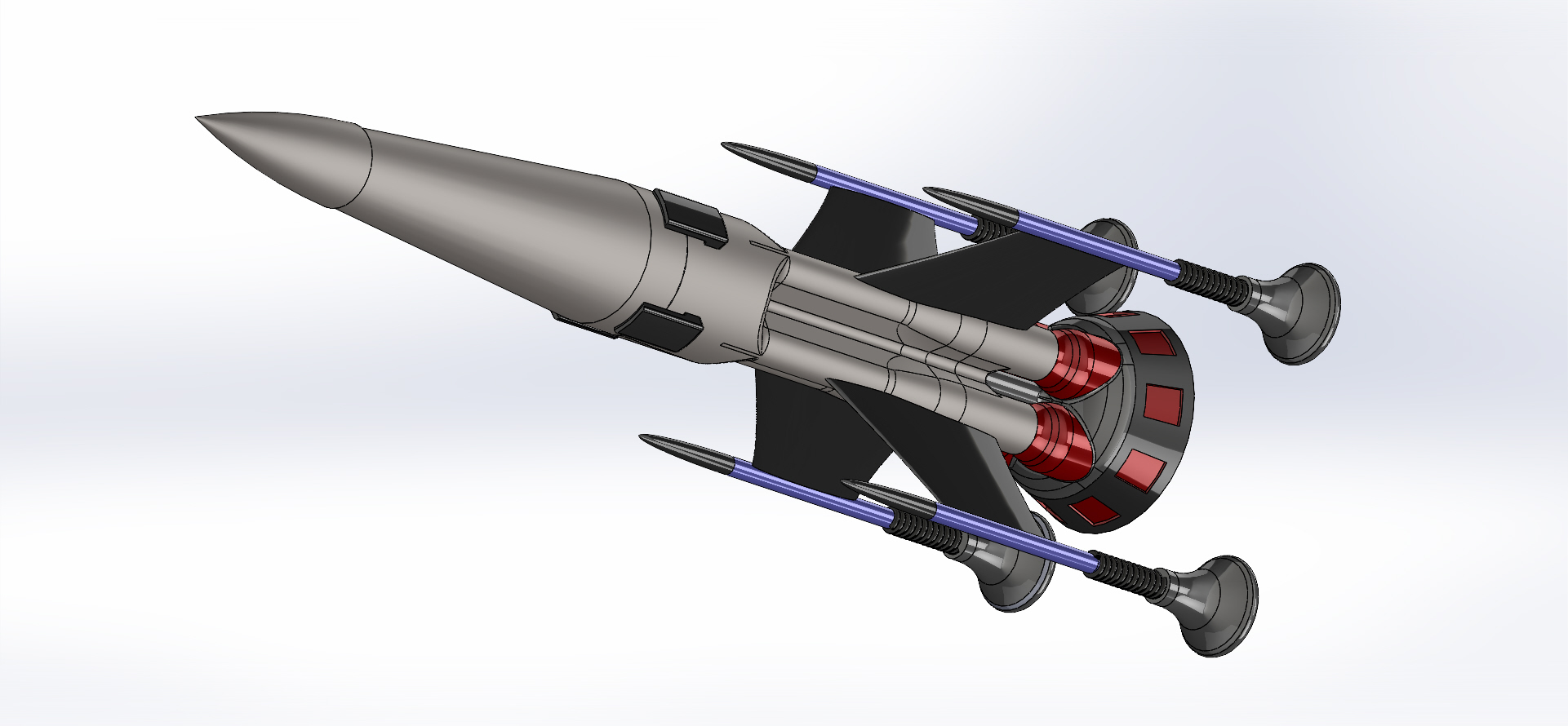 3D Rocket Model�������ģ��3D�D�� Solidworks�OӋ