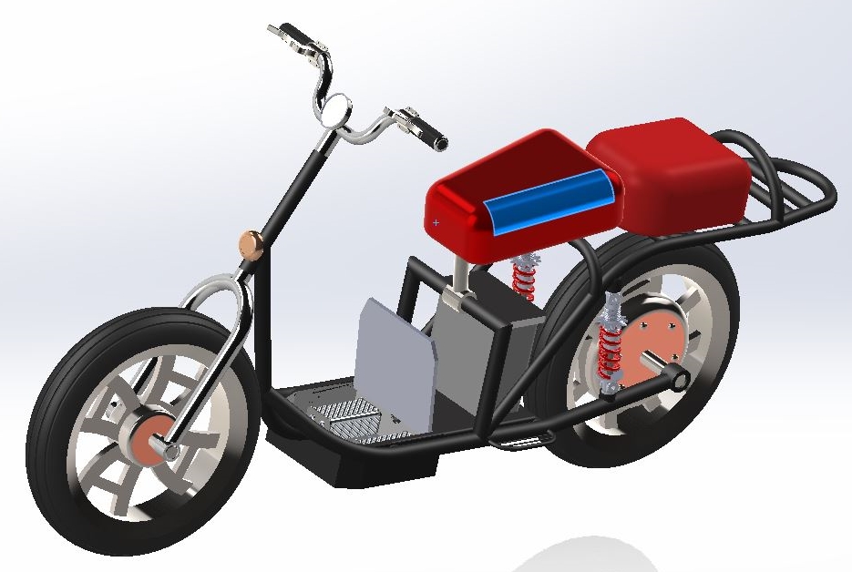 ELECTRIC MOPED늄�СĦ��܇����3D�D�� STEP��ʽ