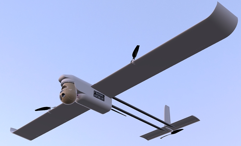 �߂䴹ֱ�𽵣�VTOL�������Ĺ̶���o(w��)�˙C(j��)��UAV��3D�D�� STEP��ʽ