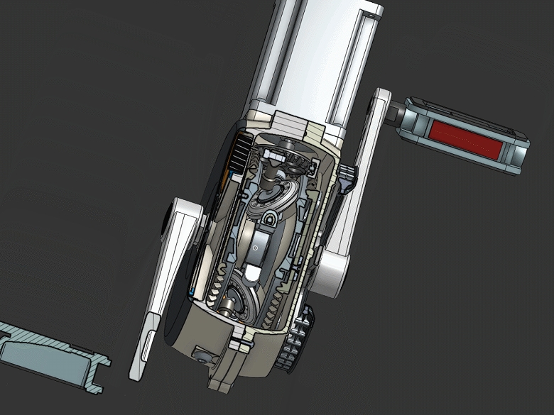 Midmotor Bicycle CVT늄�����܇�o��׃����3D�D�� x_t STEP��ʽ