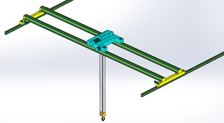 HOIST CRANE���غ��J���׽Y��3D�D�� Solidworks�OӋ