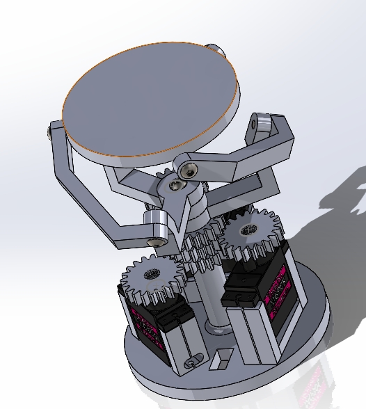 ������Stewart�ŷ�늙C��ƽ�_3D�D�� Solidworks�OӋ