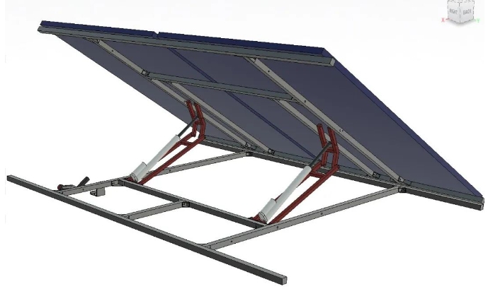 Solar Tracker����̫��ܸ�ۙ��3D��ģ�D�� STEP��ʽ