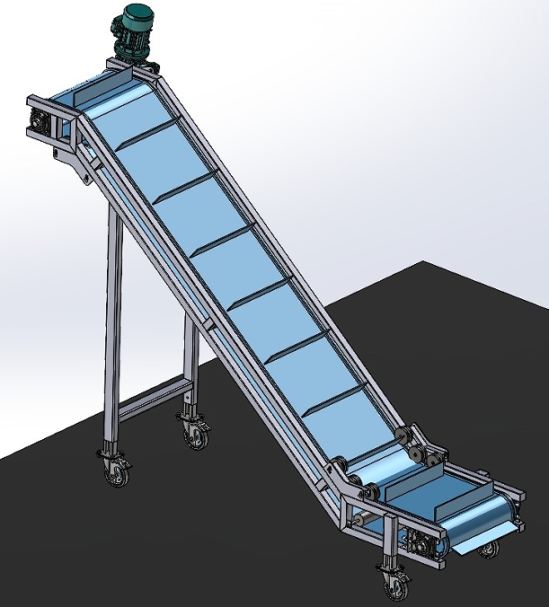 z belt conveyor Z��Ƥ��ݔ�͙C3D��ģ�D�� x_t��ʽ
