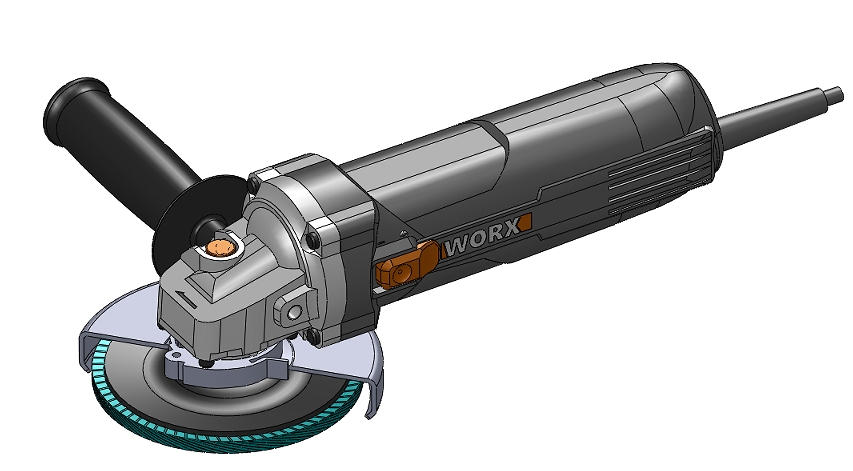 ��Worx��WX718��ĥ�C3D�D�� STEP��ʽ