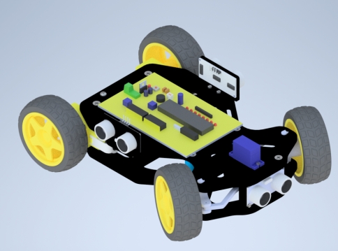 AVR RC Car����b��܇3D��ģ�D�� INVENTOR�OӋ
