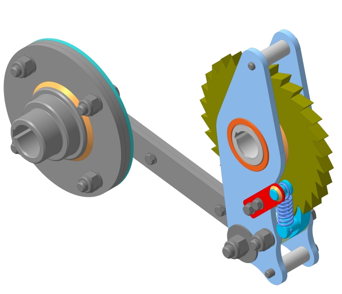 Ratchet mechanism��݆�C��3D��ģ�D�� STP��ʽ
