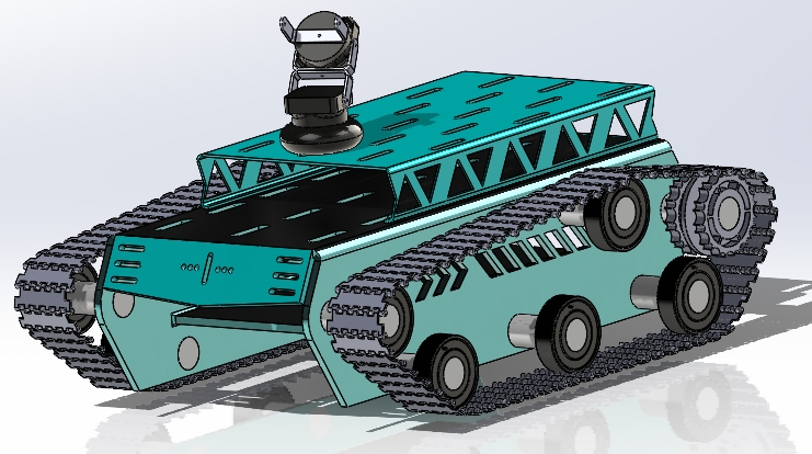 Robot Tank Project�Ď�܇���׽Y��3D�D�� Solidworks�OӋ