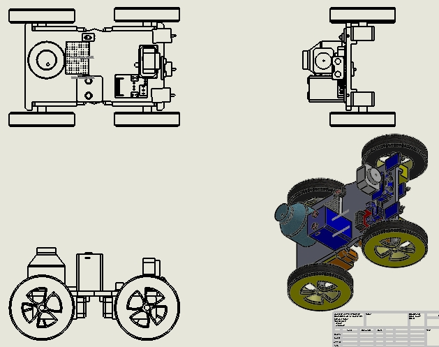 Fire Fighting Robot������݆С܇3D�D�� Solidworks�O(sh��)Ӌ(j��)
