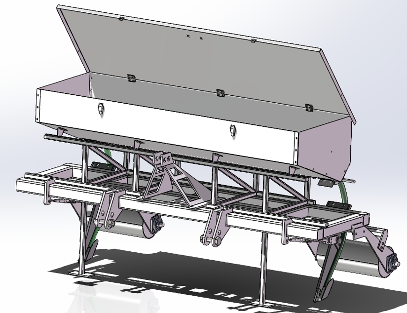 Tractor fertilizer�����C����ʩ�ʌ��Y��3D�D�� STEP��ʽ