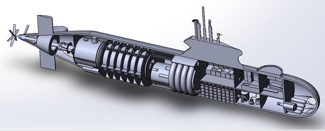 Submarine��ͧ�Ȳ���ʾ�Y��3D�D�� Solidworks�OӋ