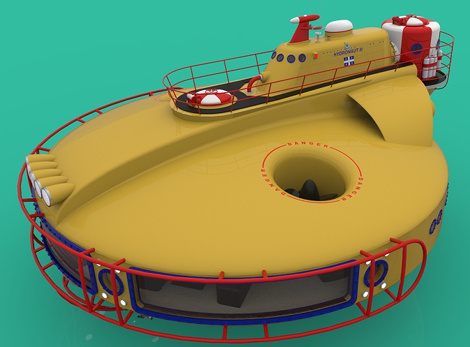 hydronaut 3��ˮͧ���νY��3D�D�� STEP��ʽ