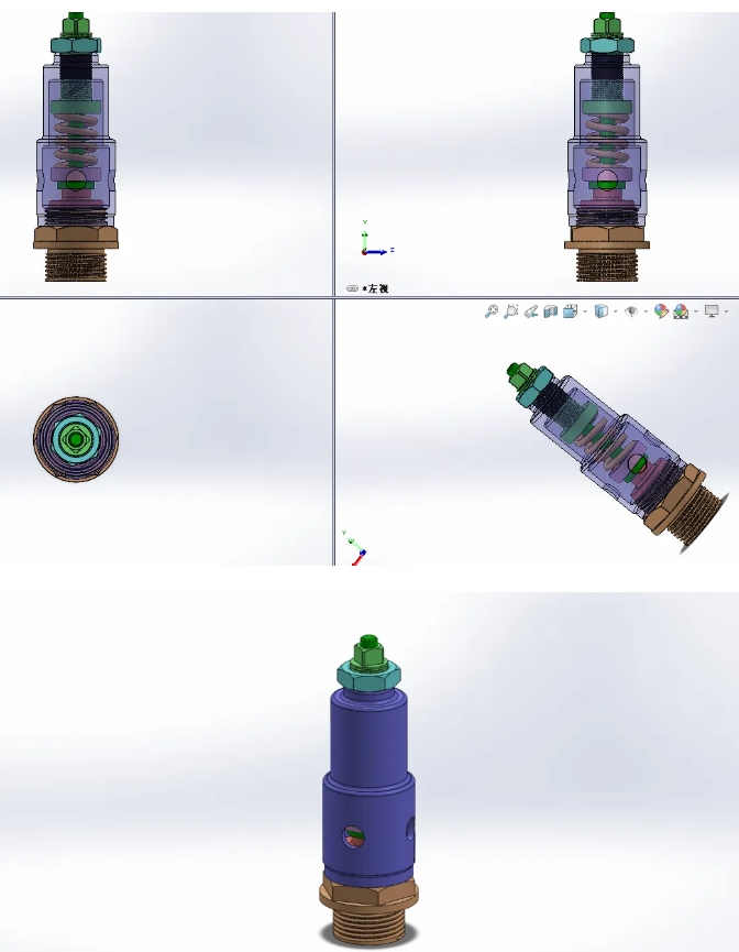 Safety Valve 2��ȫ�y�Y��3D�D�� Solidworks�OӋ
