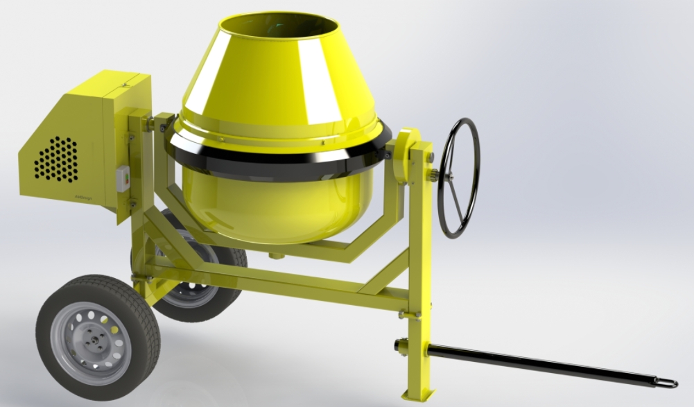 Concret mixer����������C3D��ģ�D�� Solidworks�OӋ