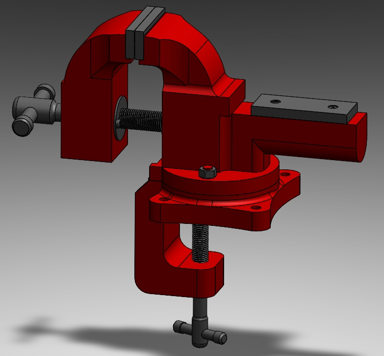 Bench Viseȫ�������_���Q3Dģ�� Solidworks�OӋ ��ƽ�湤�̈D