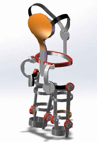 EXO Skeleton������Ǽ�ԭ�ͽY��3D�D�� STEP��ʽ