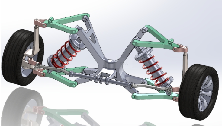 Suspension+system�Ҽܺ��׽Y��3D�D��+Solidworks�OӋ