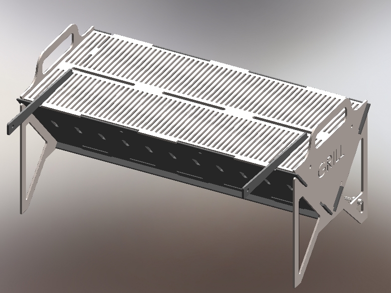 Braai Stand Model�����ģ��3D�D�� IGS��ʽ