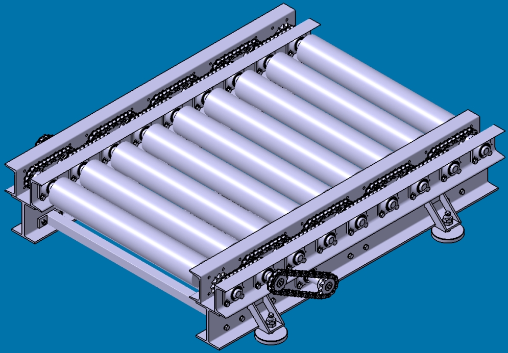 Roller Conveyor�LͲݔ�͙C(j��)3D��(sh��)ģ�D�� CATIA�O(sh��)Ӌ(j��) ��STP