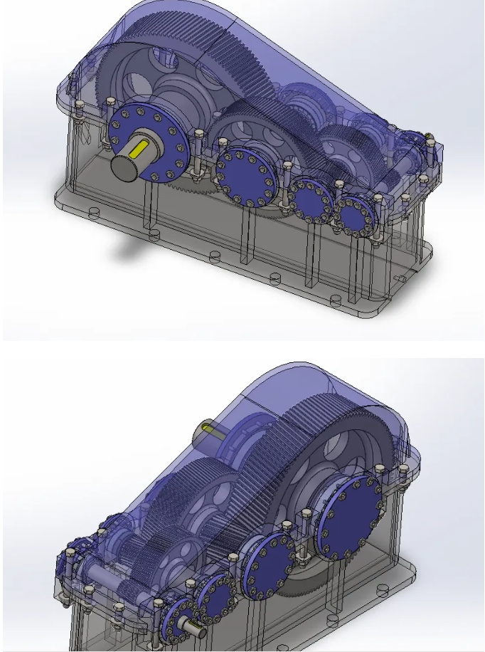 gear box reducer����б�X݆��p����3D�D�� Solidworks�OӋ
