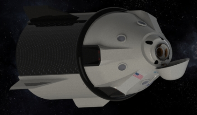 SpaceX ���w���d�˰溆��ģ��3D�D�� Solidworks�OӋ