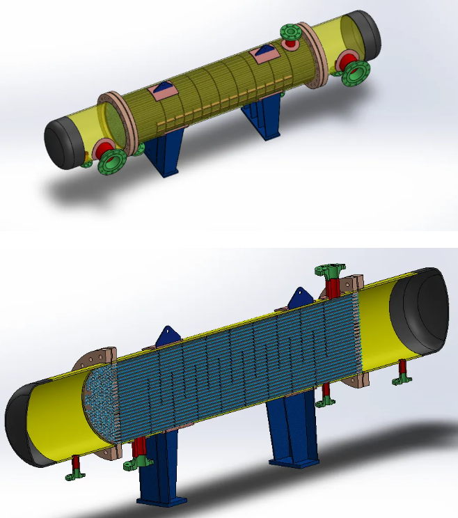 Tugas Heat Exchanger�ύ�Q���Y��3D�D�� Solidworks�OӋ