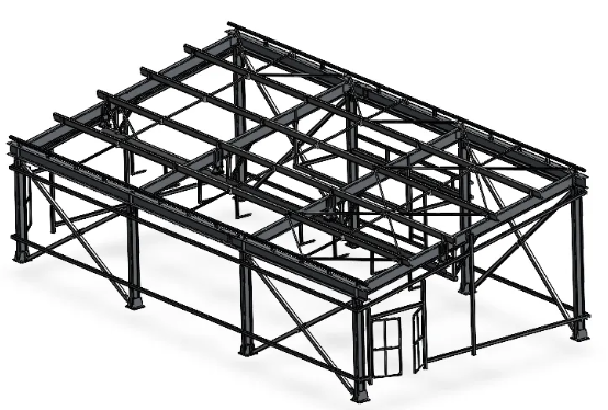 18x9 H5.5m����䓿��3D��ģ�D�� Solidworks�OӋ ��ƽ�湤�̈D