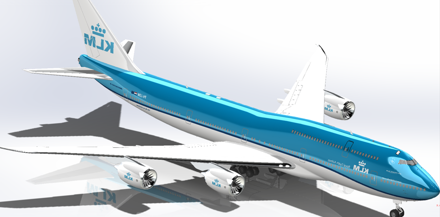 ����747-8�w�Cģ��3D�D�� Solidworks�OӋ