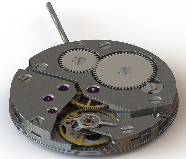 ETA 6498-1���������C(j��)о3D�D�� Solidworks�O(sh��)Ӌ