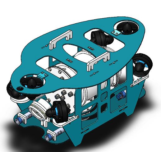 ROV�o��ˮ���O(sh��)��Y(ji��)��(g��u)3D��(sh��)ģ�D�� STEP��ʽ