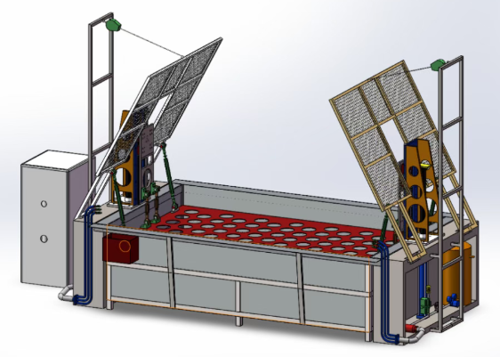 ȫ�Ԅ�����ˮ�z�y����ƽ�_3D��ģ�D�� Solidworks20�OӋ