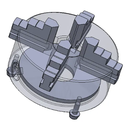 Chuck+Mount��צ���P���׽Y��3D�D��+Solidworks�OӋ