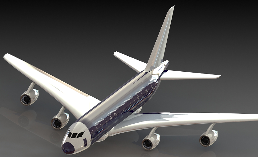 AIRBUS-A380���п�܇�w�Cģ��3D�D�� Solidworks�OӋ