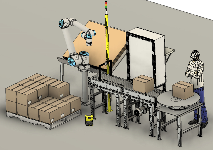 Robot Palletizing���יC���˴a���O��3D�D�� STEP��ʽ