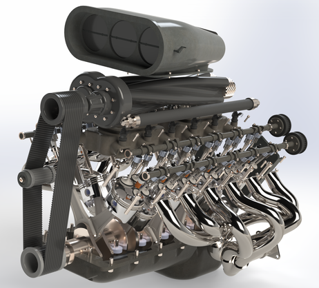 ȫ�ߴ�V12�l�әCģ��3D�D�� STP��ʽ