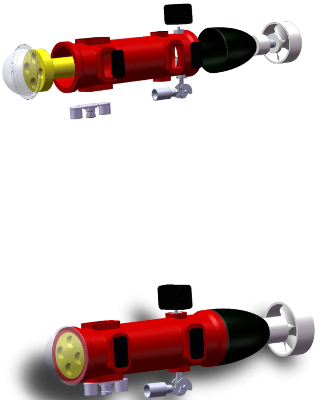 ���d GoPro ���b�؝�ˮ����ROV������ģ��3D�D�� Solidworks�OӋ